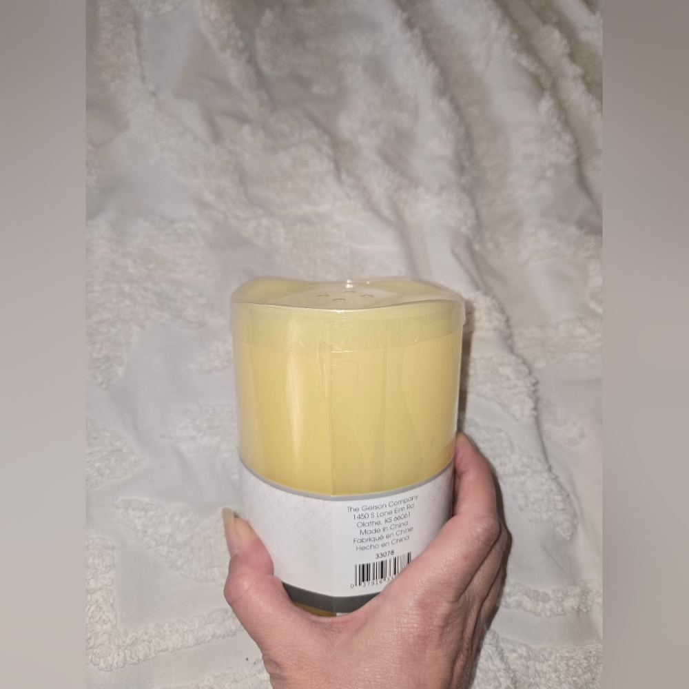 NWOT Gerson Everlasting Glow Flameless LED Candle Off White Vanilla Scented - Picture 11 of 11
